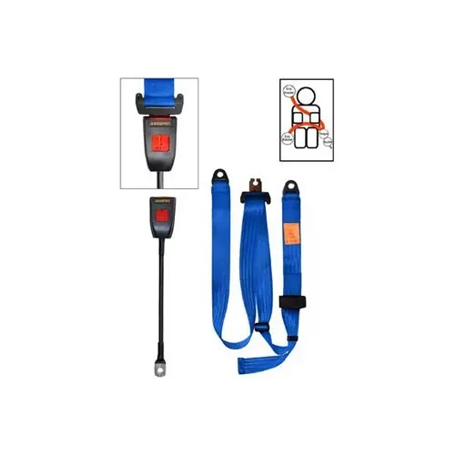 1 blauwe driepuntsgordel voor SECURON statisch voor Combi 63 ->79 Meest Verkocht