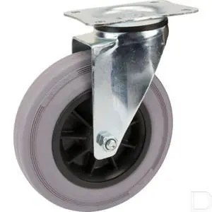 Zwenkwiel Ø 200mm rubberband 205kg Budget