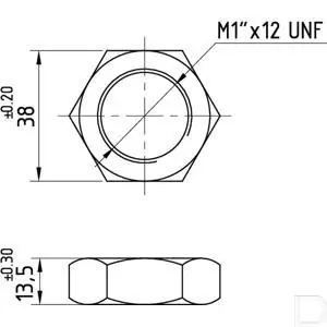 Wielmoer 1" UNF Merkproduct