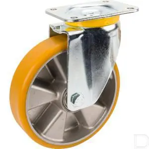 Zwenkwiel Ø 250mm zwaarlast PU 800kg Gratis Verzending