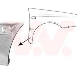 VW Golf Cabrio 94-98 onderste achterdeel spatbord rechts (oversize deel) Direct Beschikbaar