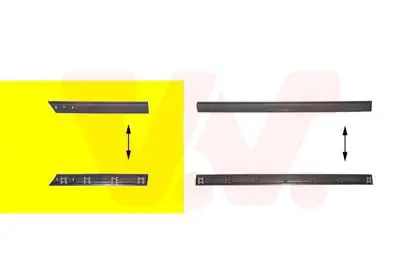 Koop Vandaag Stootlijst achterdeur rechts VW Golf III onder 63 mm